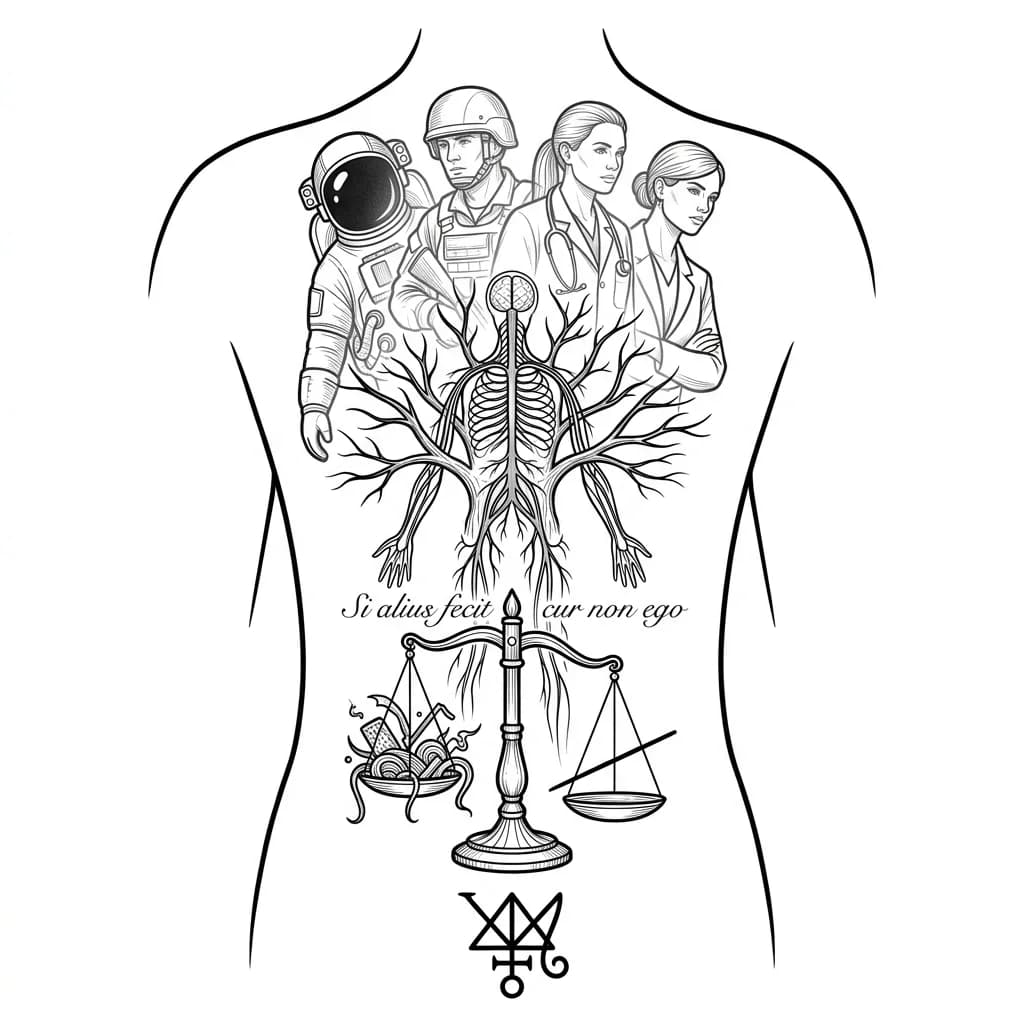Back Tattoo тату эскиз