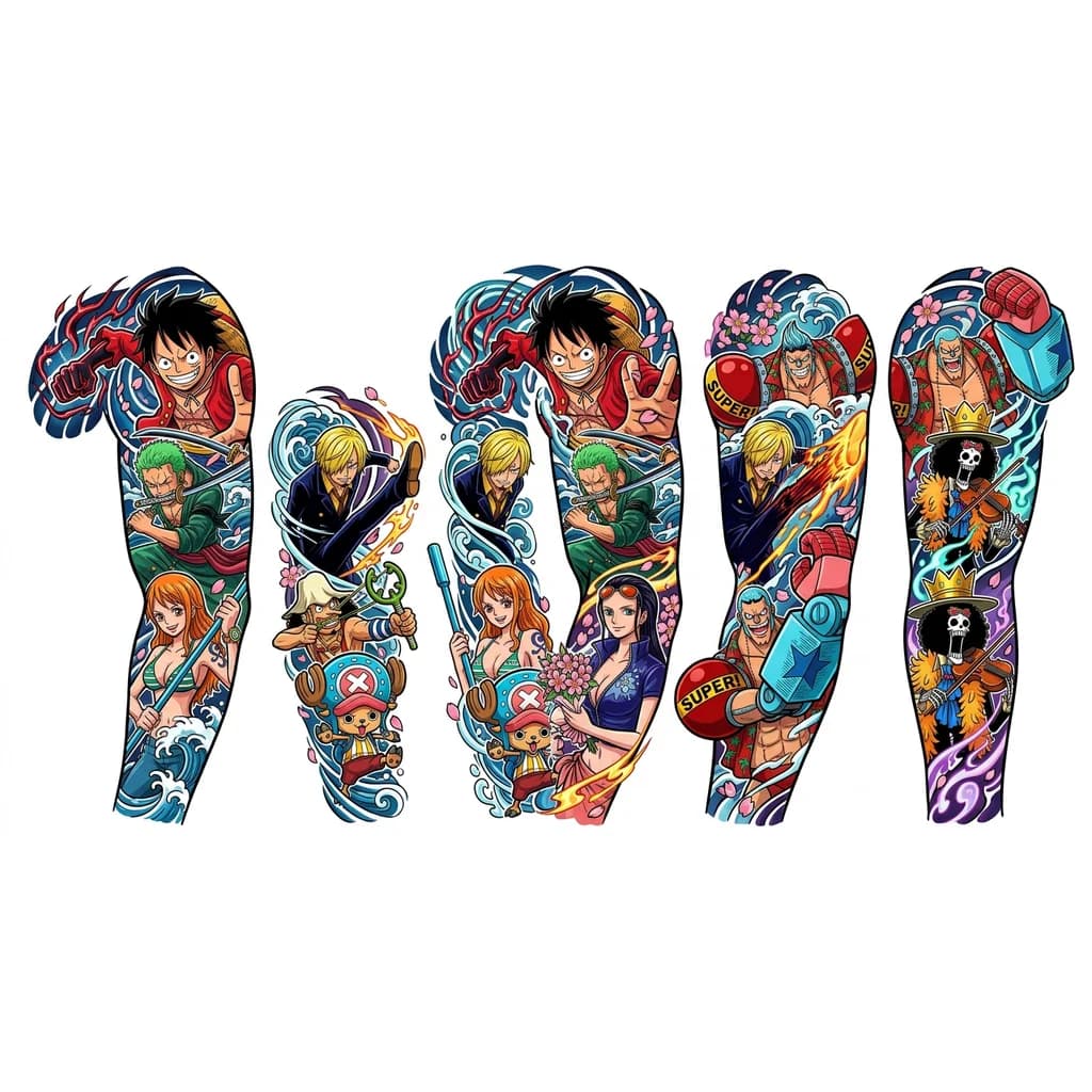 Quiero una manga completa con la tripulación de Luffy el de One piece