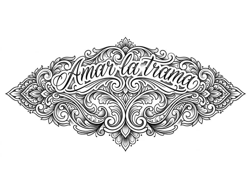 Letra en cursiva