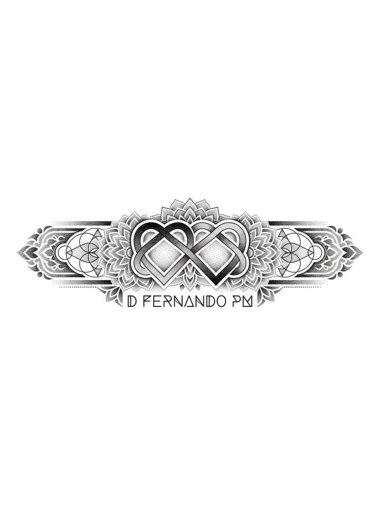 Hazme un tatuaje lindo original que sea significado de amor y unión que no tenga manos ni que se parezca a tatuajes comunes
